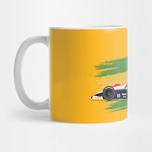 Ayrton Senna's Toleman 183 Illustration Mug